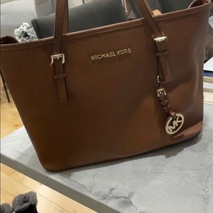 Michael Kora Brown/Tan Tote Bag
